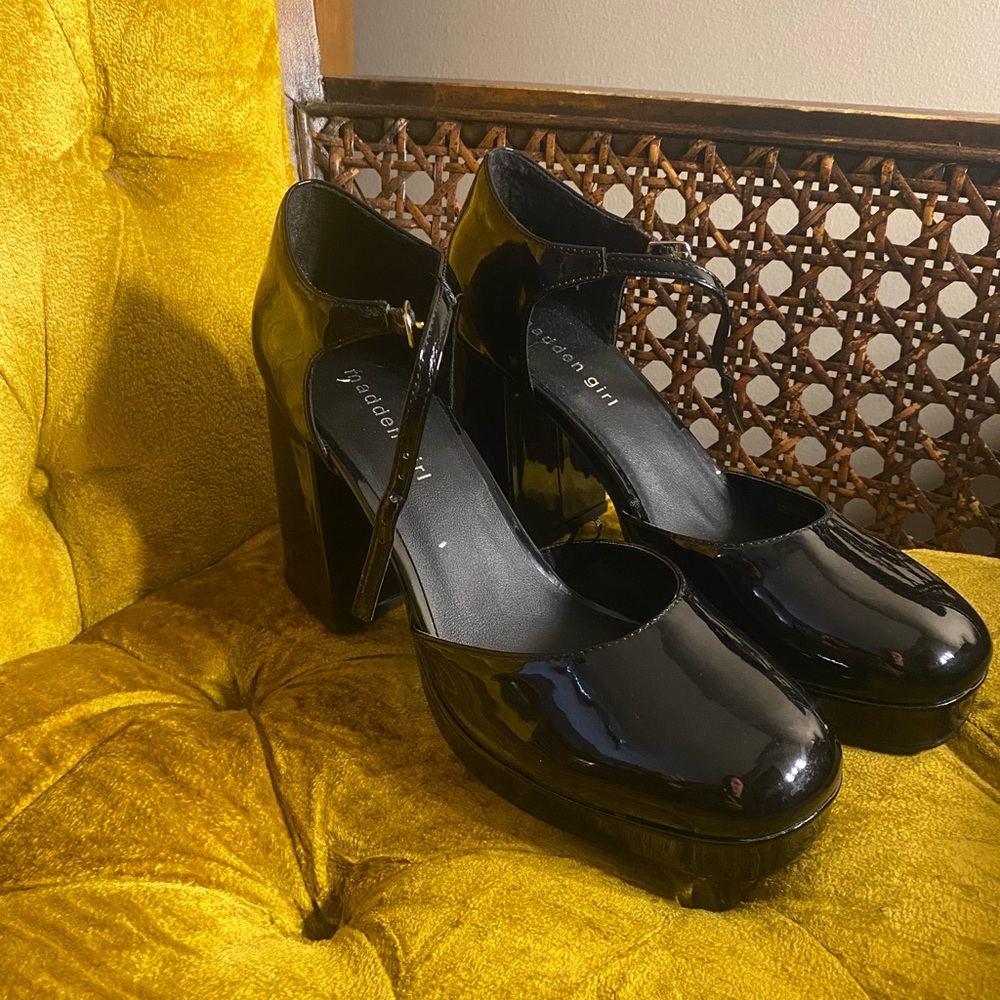 Madden Girl patent leather platform Mary Janes